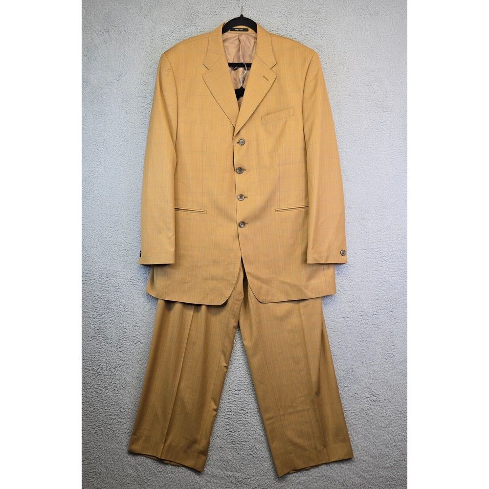 Fubu Suit Mens 44L Jacket 38L Boxy 90s Basketball Players Baggy Big‎ Tall Plaid